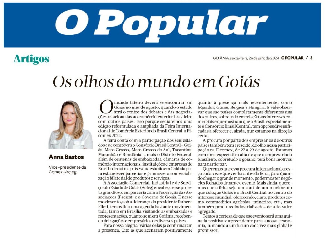 Leia mais sobre o artigo Os olhos do mundo em Goiás